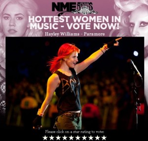 NME hlasování Hayley Williams